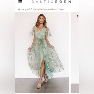 Baltic Born Embossed Maxi Dress XL
